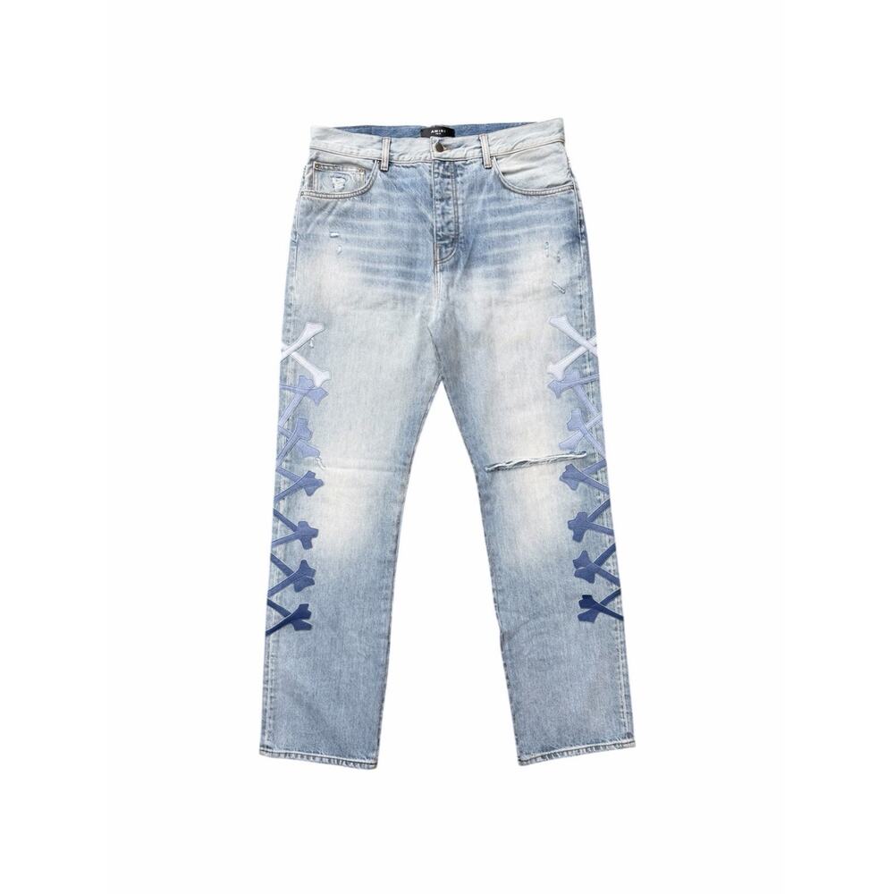 Size 34 - Amiri Gradient Blue Bones Jeans RETAIL $1.2K!
